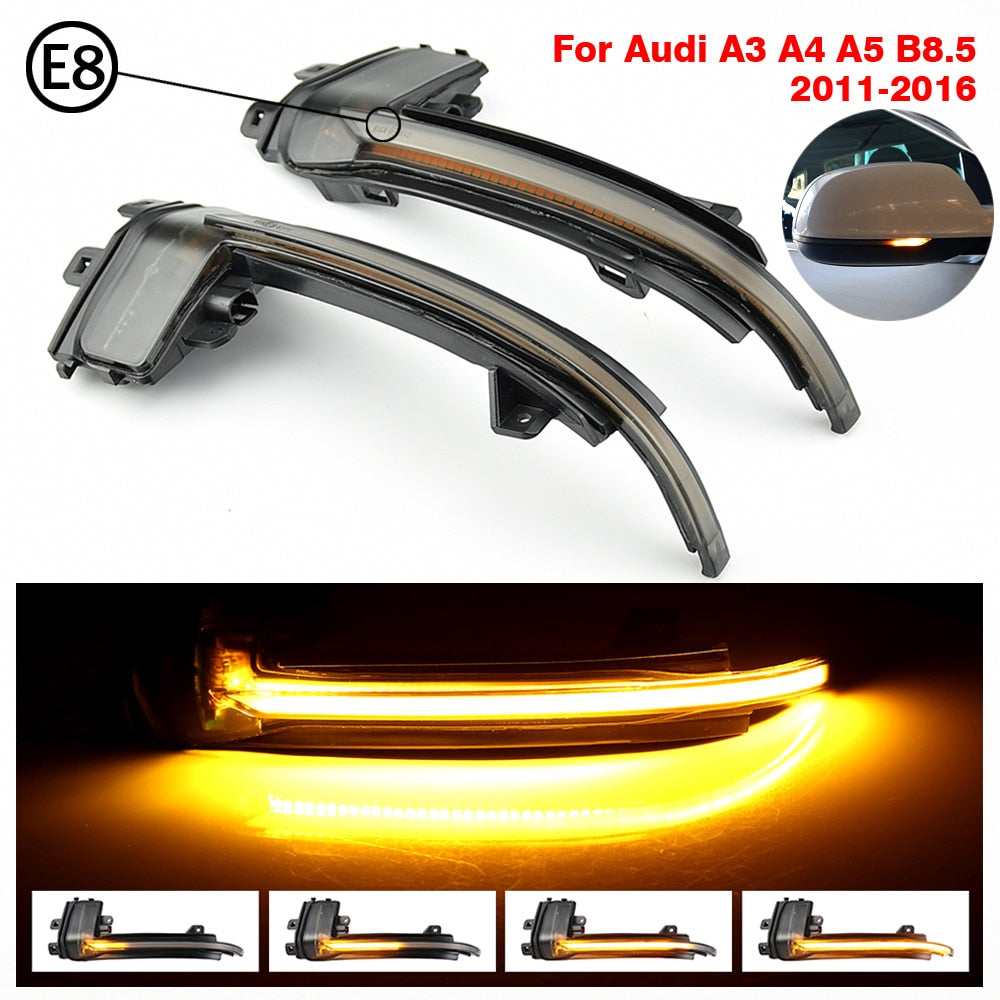 Clignotant dynamique à LED pour Audi A4 A5 B8 B8.5 A3 8P Q3 A6 C6 S6 SQ3 A8 D3 8K